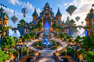 build a custom minecraft server spawn