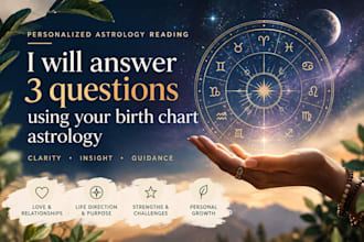 3 questions using your birth chart astrology