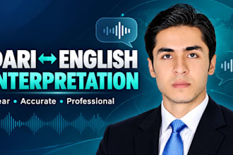 professionally interpret english to dari or persian and vice versa