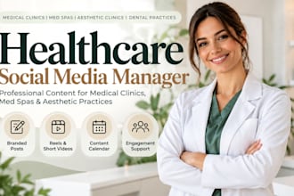be your healthcare social media manager for medical clinics and med spas