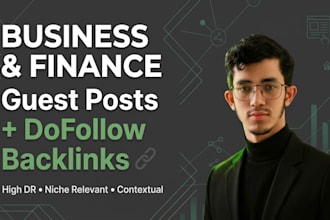 publish business and finance guest posts on high DR websites
