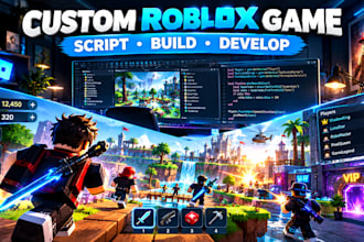 design realistic roblox environments, terrain, 3d models