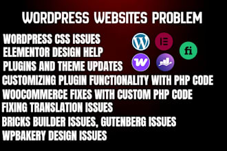 be your wordpress expert for help, fixes and website migration
