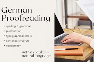 proofread and correct your german text professionally