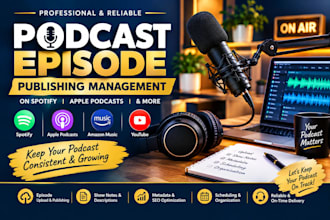 manage and publish your podcast episodes on spotify and apple podcasts