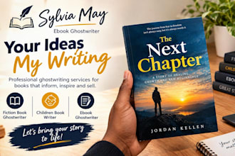 be your ebook ghostwriter, children book writer, fiction ebook writer