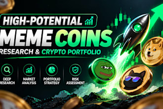 find high potential meme coins and build a crypto portfolio