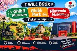 book ghibli museum, ghibli park and nintendo museum tickets