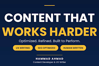 write UX copy, website content, and microcopy for app or web