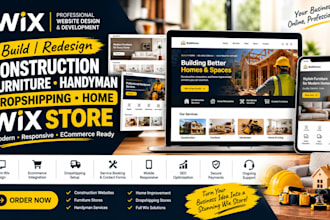 build redesign construction furniture page handyman dropshipping home wix store