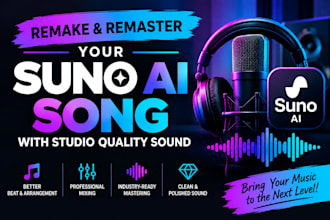 remake and remaster your suno ai song with studio quality sound