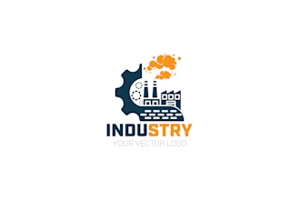 create a unique manufacturing and industry logo design