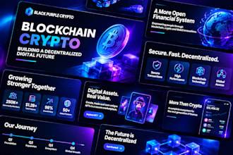 design crypto blockchain presentation nft web3 pitch deck saas fundraising deck