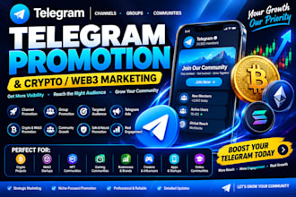 grow crypto telegram promotion, telegram promotion, crypto marketing, web3 ads