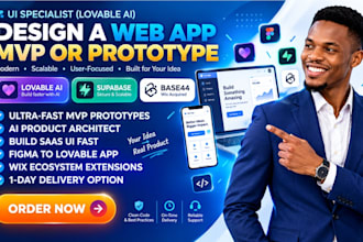 saas web app mvp prototype lovable ai base44 supabase replit web app lovable ai