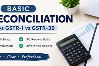 provide gst reconciliation bookkeeping and eway bill services