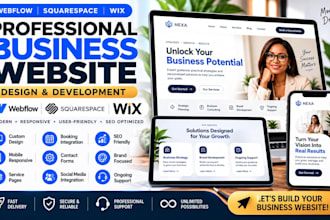 design webflow wix squarespace business therapy photography architect website