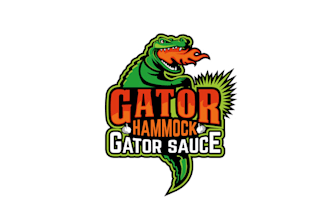 do eye catching logo for the gator hammock hot sauce brand