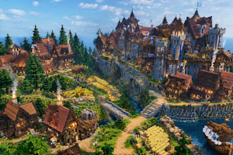 build custom minecraft castles, villages and fantasy structures