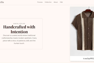 a modern responsive custom website