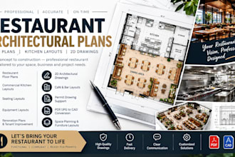 draft restaurant floor plans kitchen layouts and architectural drawings