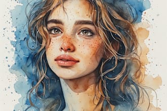 draw portrait avatar cartoon from photo