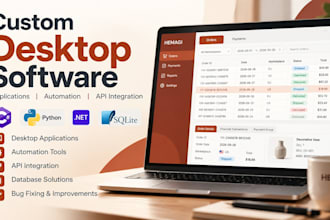 build custom desktop software and automation tools