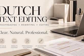 professionally edit and rewrite your dutch text