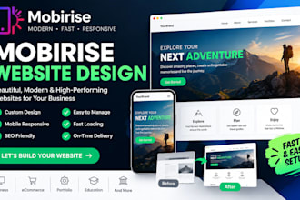 design, redesign and customize your mobirise website
