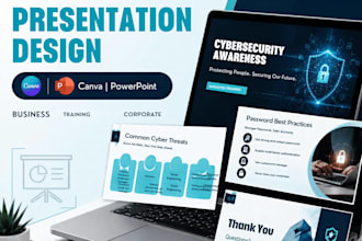 design professional canva presentations and training decks