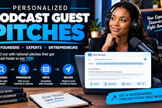 craft personalized podcast guest pitches for founders and experts
