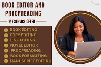 do book editing, line and copyediting, proofread friction and non friction novel