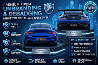 debadge and unbrand custom cars for fivem