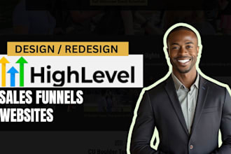 gohighlevel website design go highlevel landing page