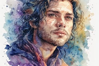 draw a digital stylized portrait of you