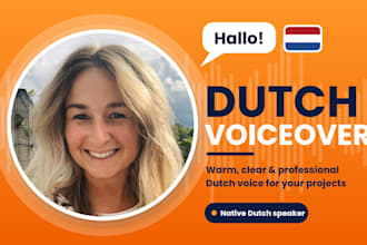 record your female dutch voice over