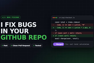 fix bugs in your github repo