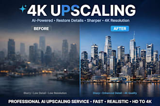 upscale and enhance your image to 4k HD quality