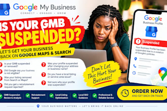 fix gmb suspension, reinstate google my business and local listing