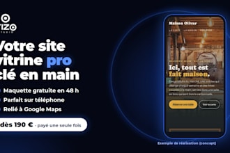 a professional website for your local shop or business