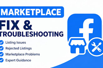 troubleshoot facebook marketplace listing and account issues