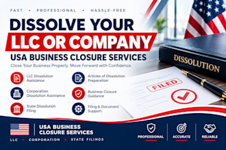 dissolve or close your llc or corporation in the USA