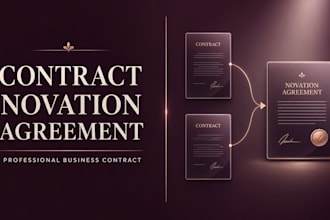 draft a professional contract novation agreement