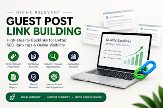 build niche relevant guest post backlinks for competitive industries