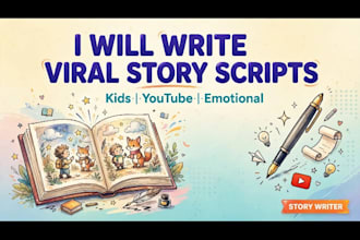 write emotional real life stories for your youtube channel
