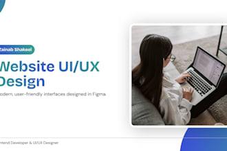 design a modern website UI UX in figma