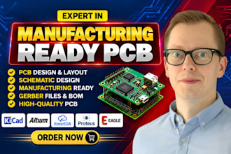 design professional manufacturing ready printed circuit board pcb in kicad