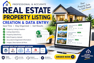 do real estate property listing creation listing data entry property data entry