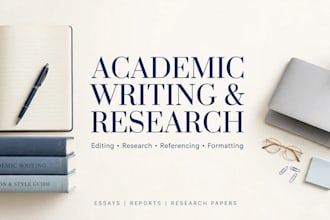 provide academic writing and research support