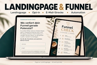 create your salesfunnel with landingpage and emails